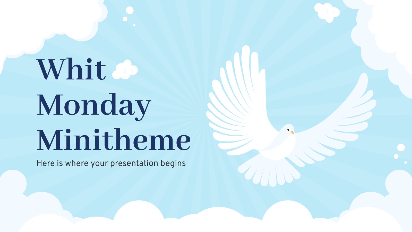 Whit Monday Minitheme presentation template 