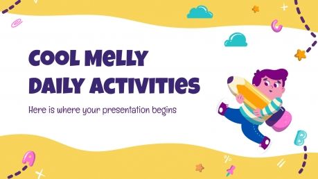 Cool Melly Daily Activities presentation template