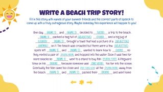 Cool Melly Daily Activities presentation template