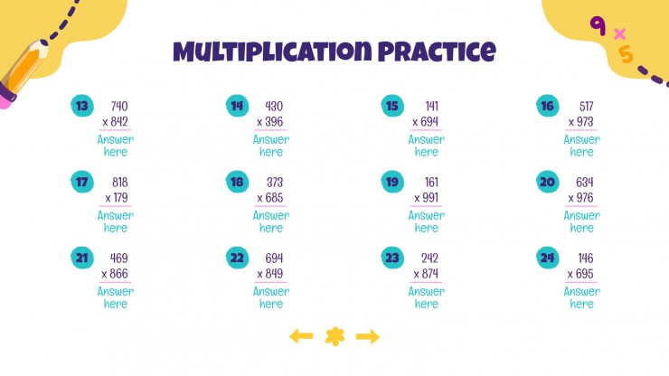 Cool Melly Daily Activities presentation template