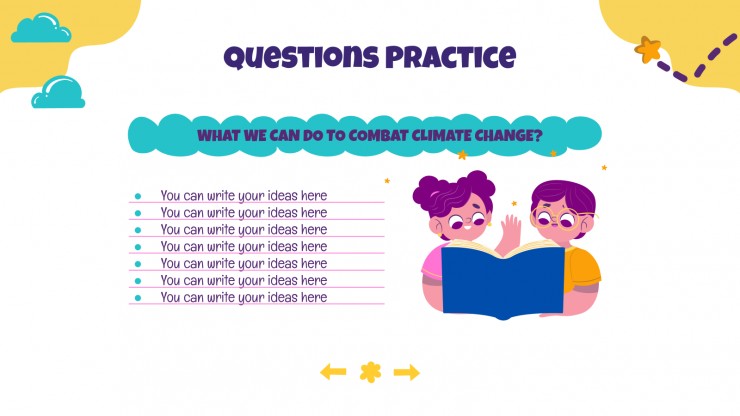 Cool Melly Daily Activities presentation template