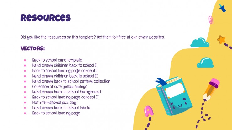 Cool Melly Daily Activities presentation template