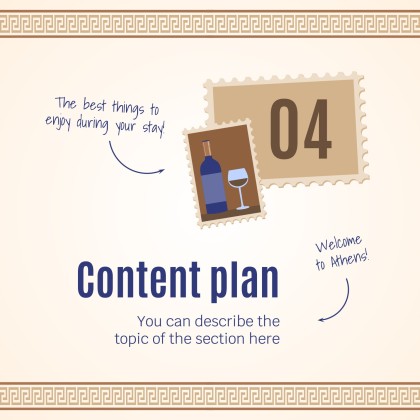 Modelo de apresentação Visite Atenas - Estratégia para mídias sociais