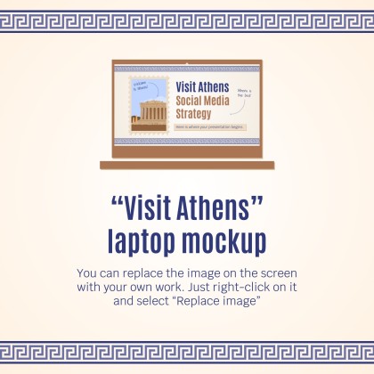 Modelo de apresentação Visite Atenas - Estratégia para mídias sociais