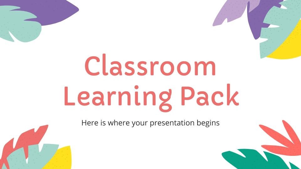 Classroom Learning Pack presentation template 