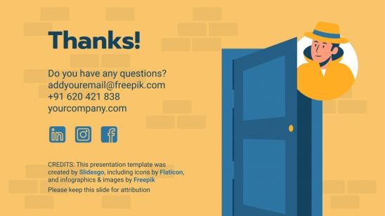 Investigation Game presentation template