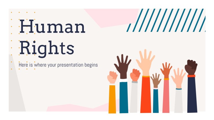 Human Rights Lesson Google Slides Theme and PPT Template