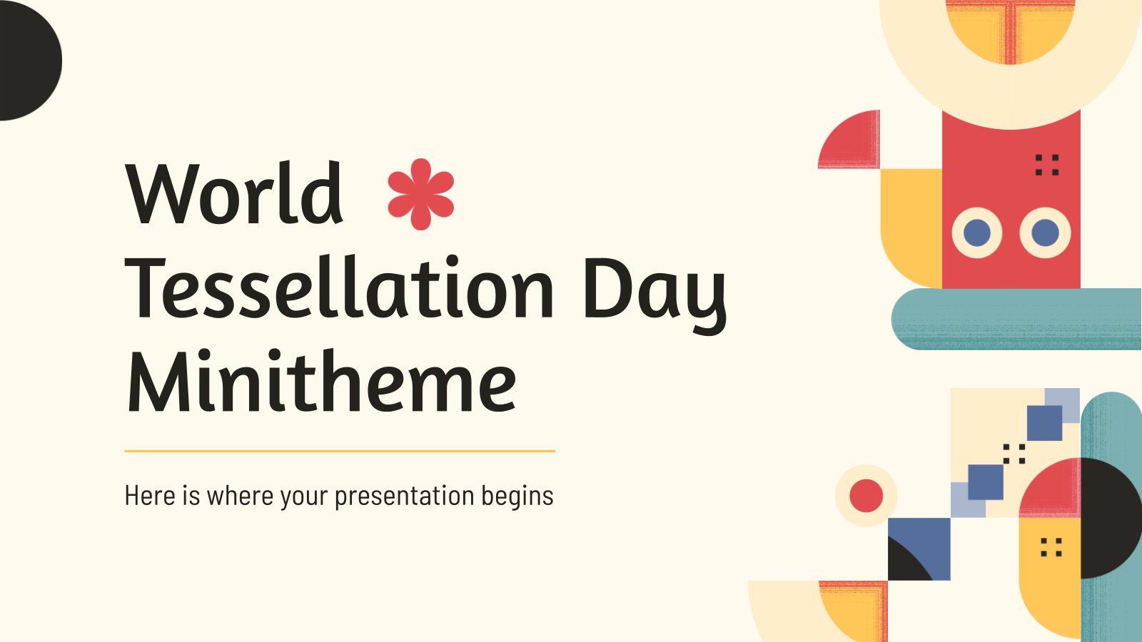 World Tessellation Day Minitheme presentation template 