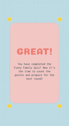 Funny Family Quiz presentation template 