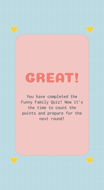 Funny Family Quiz presentation template 