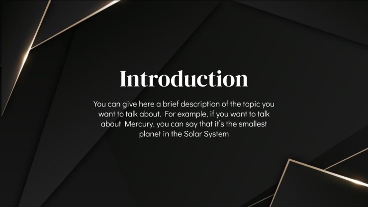 Darkle Slideshow presentation template 