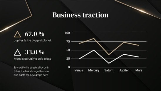 Darkle Diashow Präsentationsvorlage