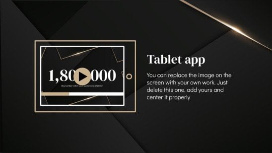 Darkle Slideshow presentation template 