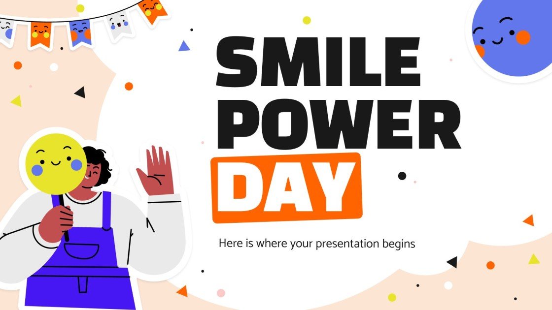 Smile Power Day Google Slides & PowerPoint template