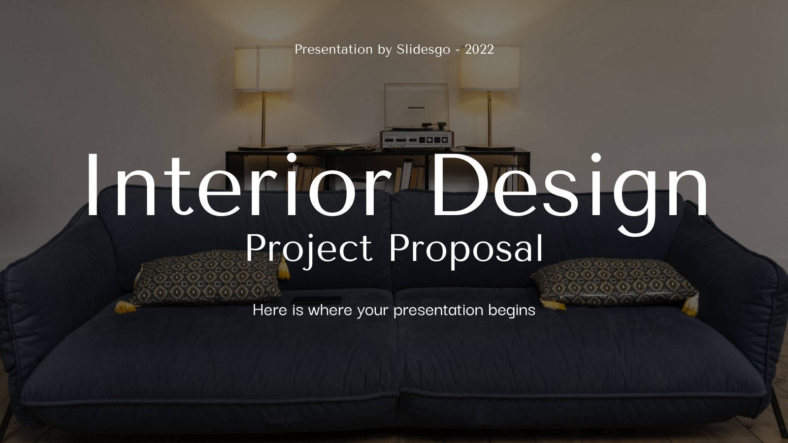 Interior Design Project Proposal presentation template 