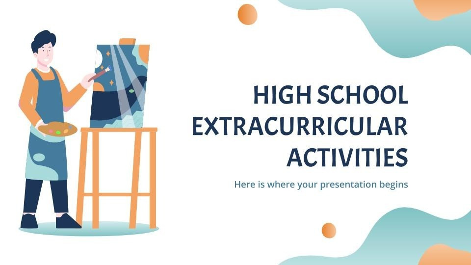 High School Extracurricular Activities presentation template 