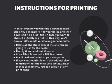 3D Style Research Poster presentation template 