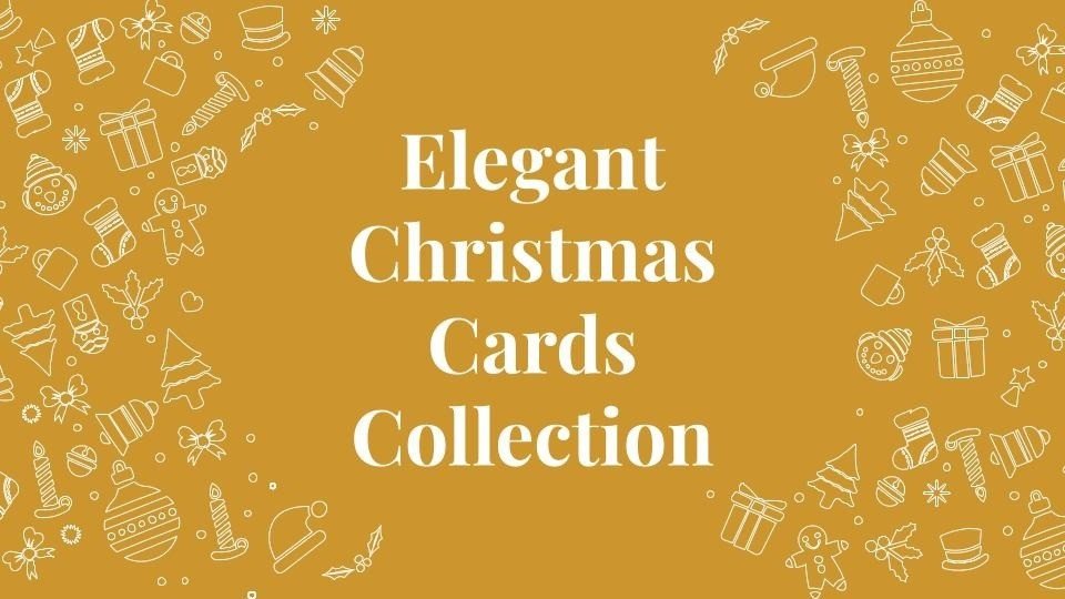 Collection élégante de cartes de Noël Modèles de présentation