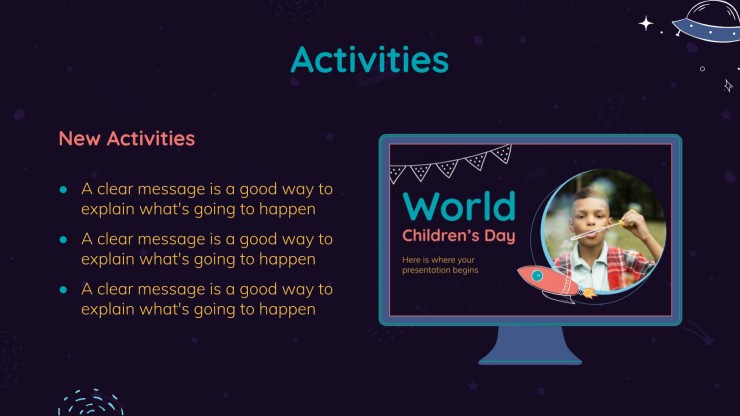 World Children’s Day Newsletter presentation template 