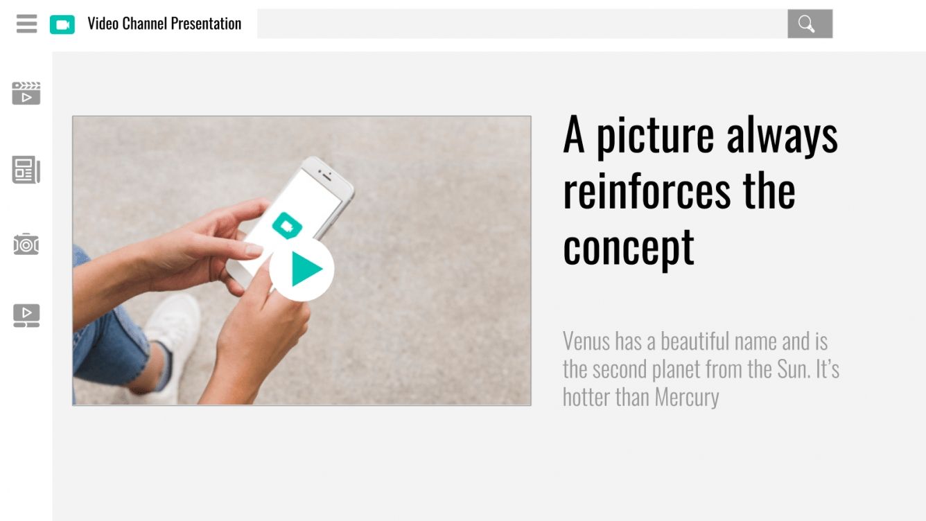 Video channel presentation Google Slides & PPT theme