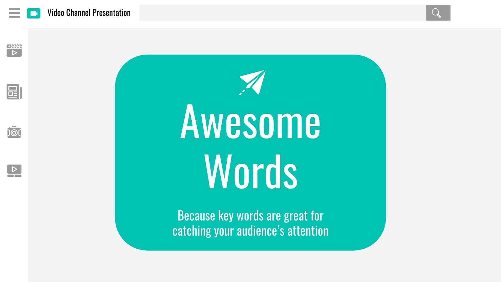 Video channel presentation Google Slides & PPT theme