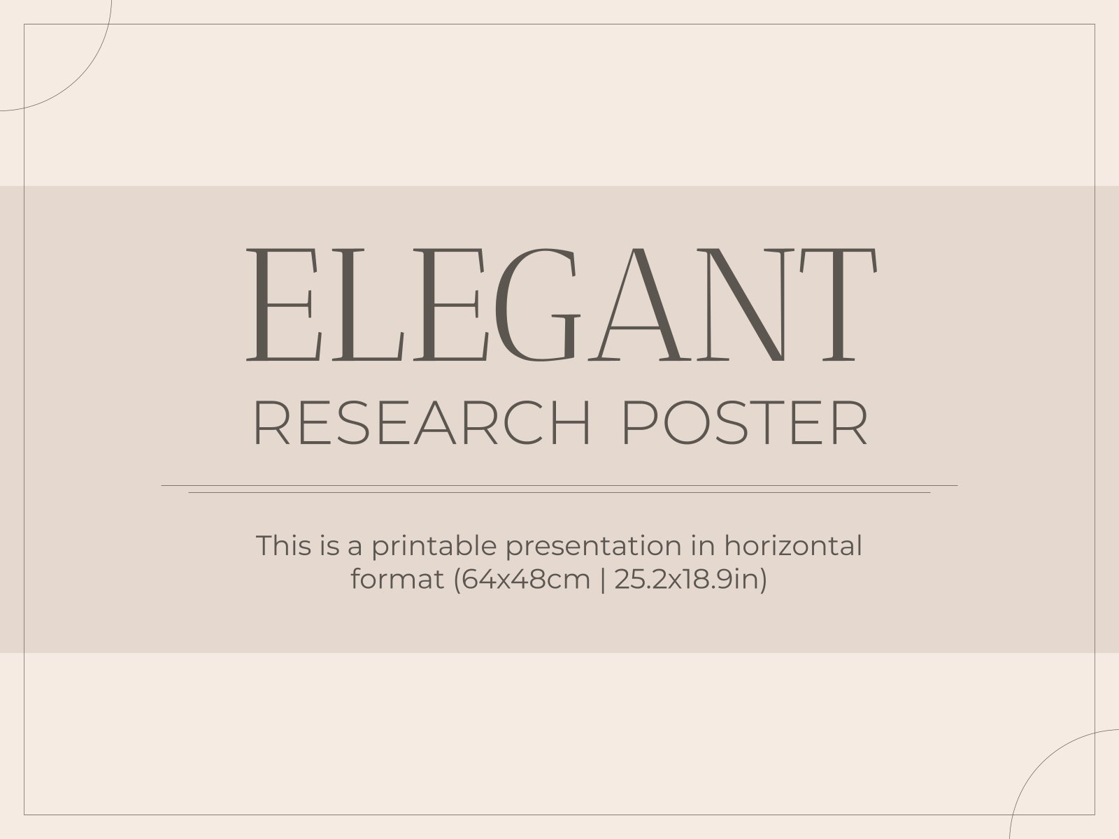 Poster scientifique élégant Modèles de présentation