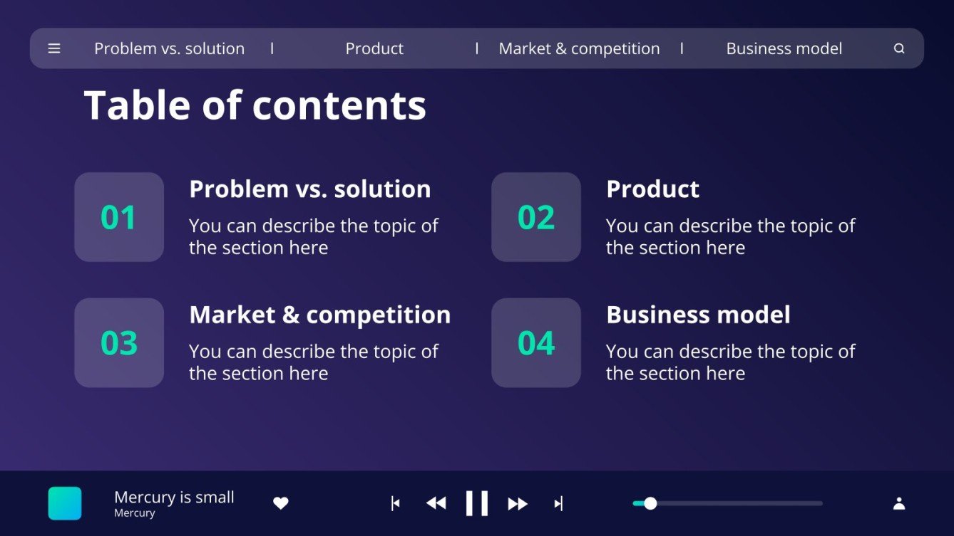 Cloud Music Player App Pitch Deck Google Slides & PPT