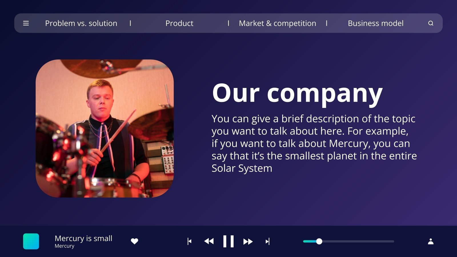 Cloud Music Player App Pitch Deck Google Slides & PPT