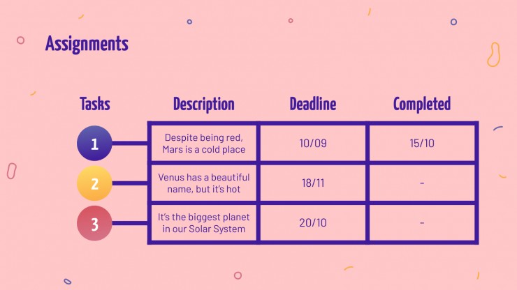 Physical sciences lesson presentation template