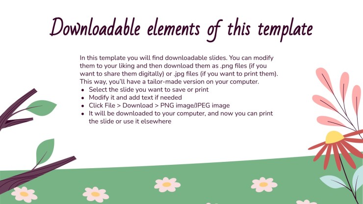 Classe de printemps : Activités pour les enfants Modèles de présentation