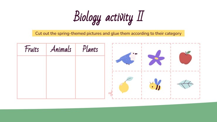 Classe de printemps : Activités pour les enfants Modèles de présentation