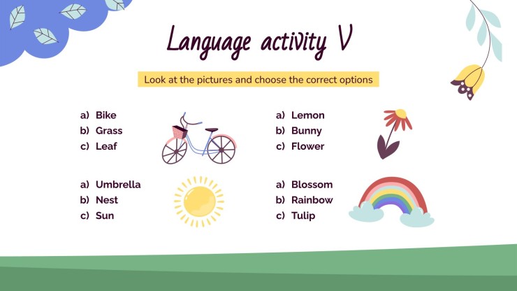 Classe de printemps : Activités pour les enfants Modèles de présentation