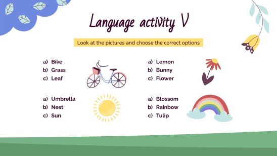 Classe de printemps : Activités pour les enfants Modèles de présentation