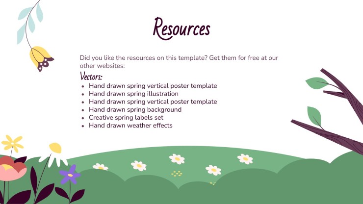 Classe de printemps : Activités pour les enfants Modèles de présentation