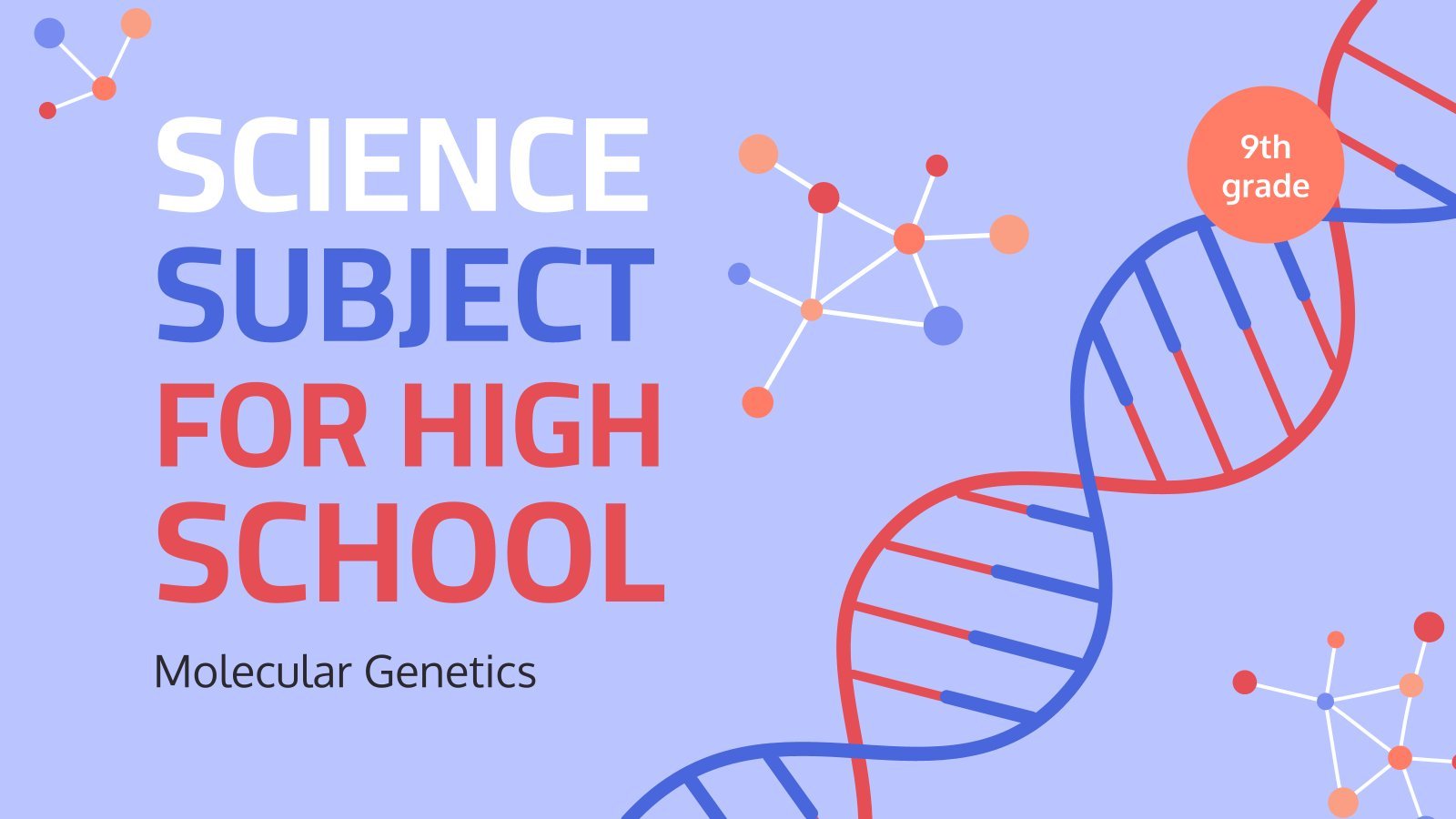 Wissenschaft für die 9. Klasse: Molekulare Genetik Präsentationsvorlage