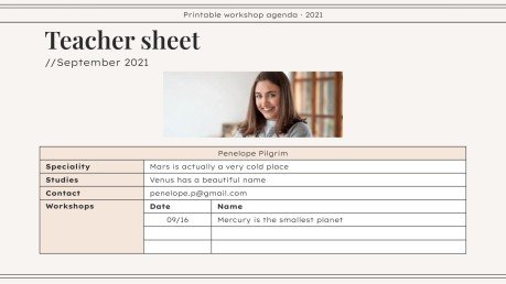 Workshop Agenda zum Ausdrucken Präsentationsvorlage