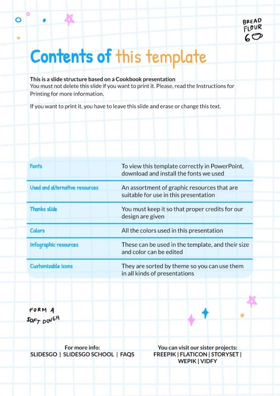 Printable Cookbook for Kids | Google Slides &amp; PPT