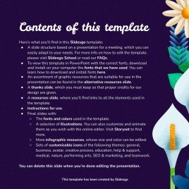 Plantilla de presentación Reunión floral geométrica