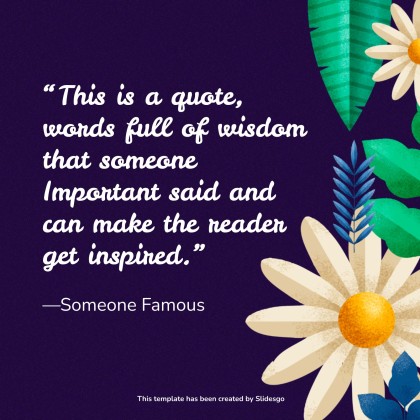 Plantilla de presentación Reunión floral geométrica