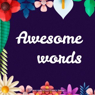 Plantilla de presentación Reunión floral geométrica