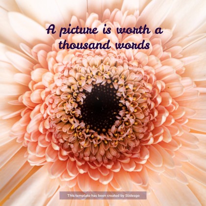 Plantilla de presentación Reunión floral geométrica