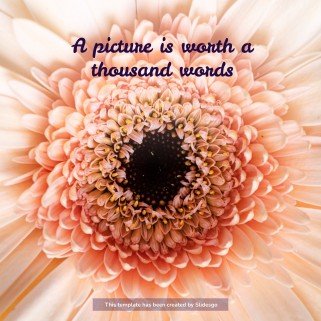 Plantilla de presentación Reunión floral geométrica