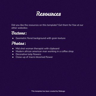 Plantilla de presentación Reunión floral geométrica