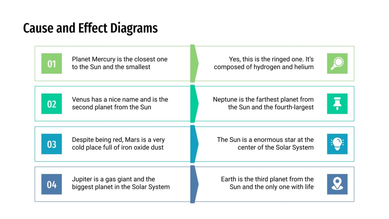Free Cause & Effect diagrams for Google Slides and PPT