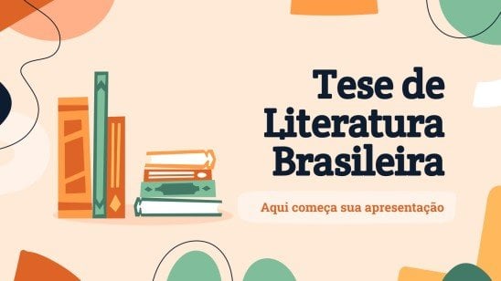 Plantilla de presentación Tesis sobre literatura brasileña