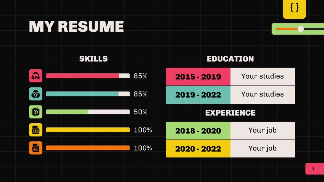 Lead Designer Portfolio Google Slides & PowerPoint template