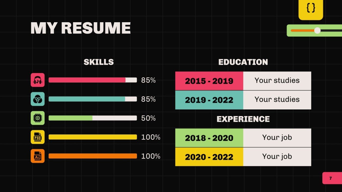 Lead Designer Portfolio Google Slides & PowerPoint template