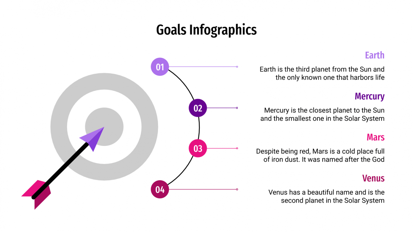 Free Goals Infographics for Google Slides and PPT