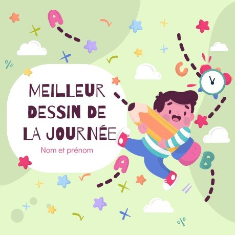 초등학생을 위한 인쇄 가능한 귀여운 인사말 카드 모음 프레젠테이션 템플릿