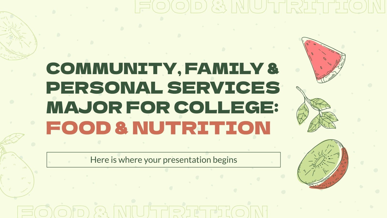 Études universitaires en nutrition humaine et diététique Modèles de présentation